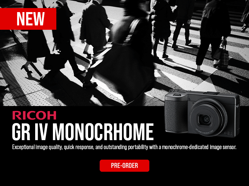 New RICOH GR IV Monochrome Camera