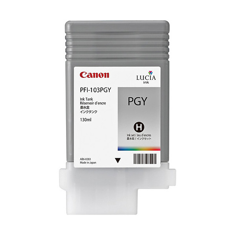 PFI-103PGY Pigment Photo Gray for Canon imagePROGRAF Printers Image 0