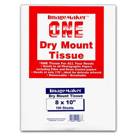 8x10 Dry Mount Tissue, 100 Sheets Image 0