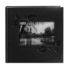 Embossed Leatherette Framer Photo Album, Black Ivy. Image 0