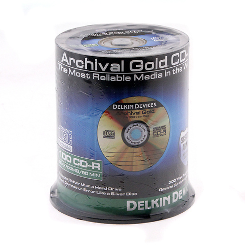 Archival Gold CD-R 100-Disc Spindle Image 0