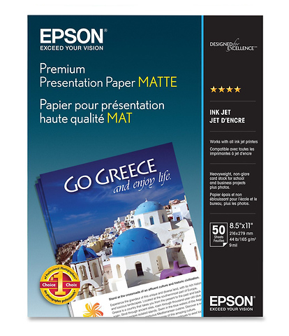 Premium Presentation Paper Matte, 8.5 x 11in. - 50 sheets Image 0
