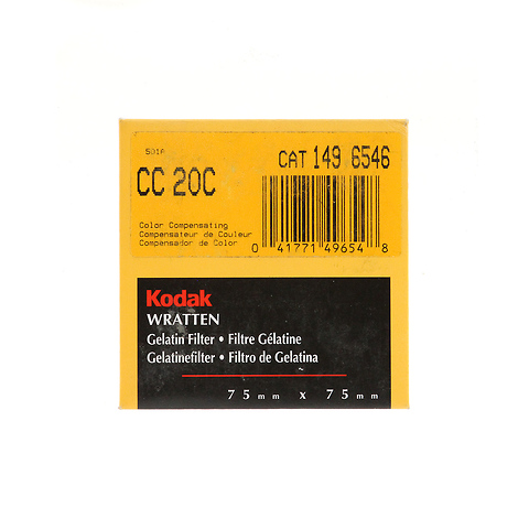 75mm CC20C Cyan Color Compensating Wratten Gel Filter Image 0