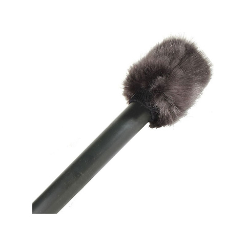 Faux Fur Topper for Handheld Microphones (Black) Image 0