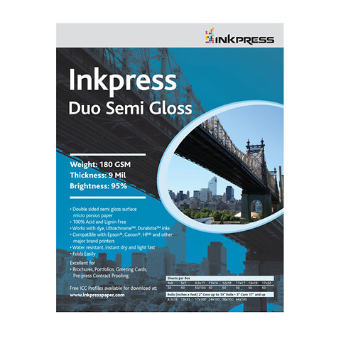 Duo Semi Gloss (2-Sided, 180gsm) 11x14in. - 50 Sheets Image 0