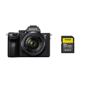 Alpha a7 III Mirrorless Digital Camera with 28-70mm Lens with Sony 64GB SF-G Tough UHS-II Memory Card