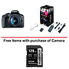 EOS Rebel T7 Digital SLR Camera with 18-55mm Lens w/Canon Webcam Starter Kit and FREE Memory Card Thumbnail 0