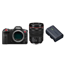 EOS R5 C Digital Mirrorless Cinema Camera with 24-105 f/4L Lens and LP-E6NH Rechargeable Lithium-ion Battery Image 0