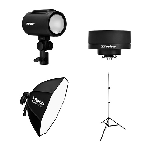 A2 Monolight with 2.3 ft. Clic Octa Softbox, 8 ft. Light Stand, and Connect Wireless Transmitter for Fujifilm Image 0
