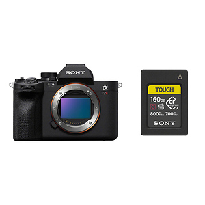 Alpha a7R V Mirrorless Digital Camera Body with Sony 160GB CFexpress Type A TOUGH Memory Card