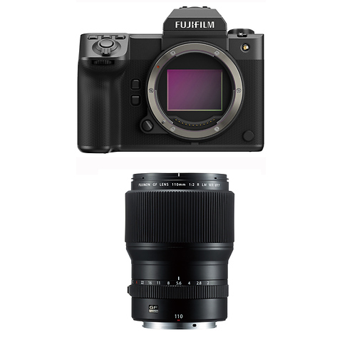 GFX 100 II Medium Format Mirrorless Camera Body with GF 110mm f/2.0 R LM WR Lens Image 0
