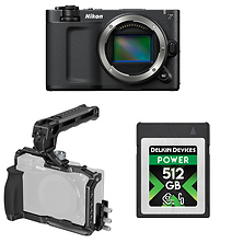 ZR 6K Cinema Camera with SmallRig Cage, and Delkin Devices 512GB POWER 4.0 CFexpress Type B Memory Card Image 0