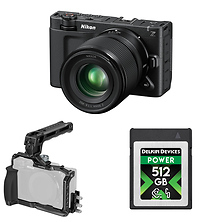ZR 6K Cinema Camera with 50mm f/1.4 Lens Kit, SmallRig Cage with Top Handle, and Delkin Devices 512GB POWER 4.0 CFexpress Type B Memory Card Image 0