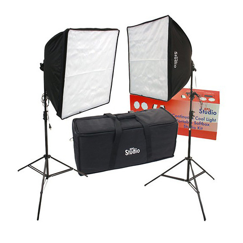 20 x 20' Quick-Folding Softbox Kit with Daylight Cool Flourescent Lamps Image 0