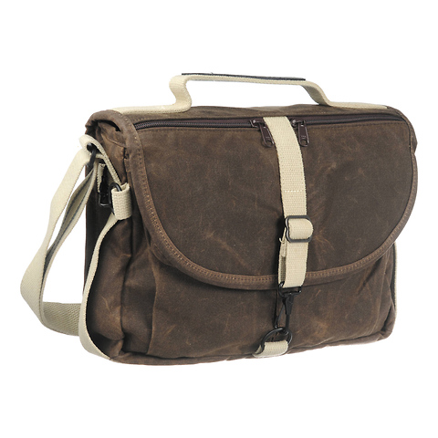 F-803 Waxwear Camera Satchel Shoulder Bag (Brown) Image 0