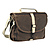 F-803 Waxwear Camera Satchel Shoulder Bag (Brown)