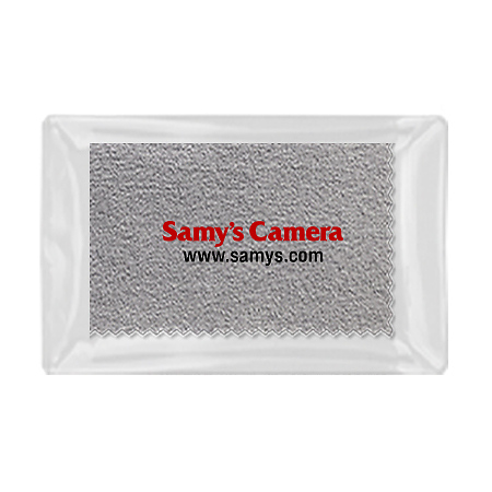 7 x 7.5 in. Clearlens Chamois Micro-Fiber Cleaning Cloth (Grey) Image 1