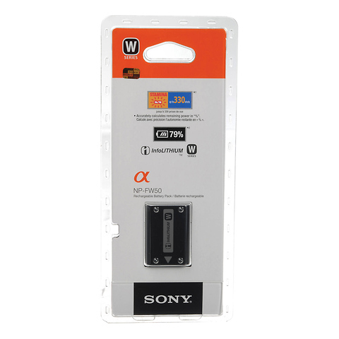 NP-FW50 Rechargeable W Series Lithium-Ion Battery for Select Sony Cameras Image 1