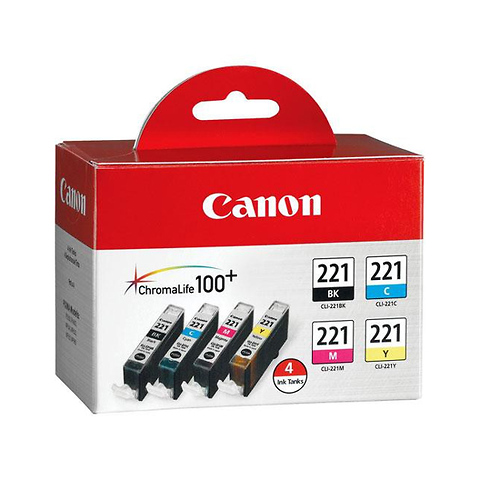 CLI-221 Ink Cartridge Multi Pack (4 Cartridges) Image 0