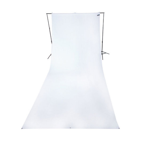 9 x 20 ft Wrinkle-Resistant Cotton Backdrop (Hi Key White) Image 0