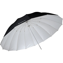 7' White/Black Parabolic Umbrella (White/Black) Image 0