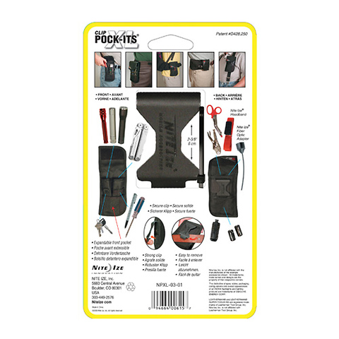 Clip Pock-Its XL Utility Holster (Black) Image 1