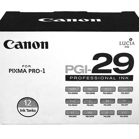 PGI-29 12-Color Ink Cartridge Set Image 0