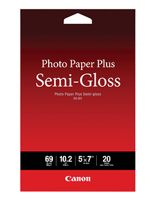 Photo Paper Plus Semi-Gloss Inkjet Paper 5 x 7in (20 Sheets)
