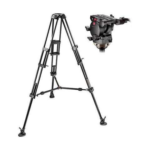 526,545BK Professional Video Tripod System with 526 Head (Black) Image 0