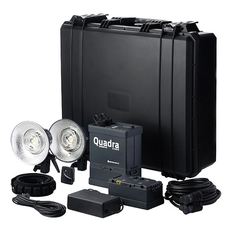 Ranger Quadra Hybrid RX Lead-Gel Battery 2-Light Pro A Kit Image 0