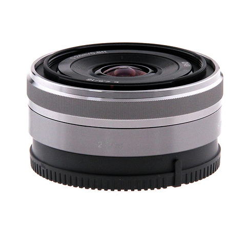 E-Mount SEL16F28 16mm f2.8 E-Mount Lens - Silver - Open Box Image 0