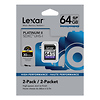 64GB SDXC Platinum II 200x Class 10 UHS-I Memory Card (2-Pack) Thumbnail 1