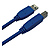 6 Foot USB 3.0 Cable - A Male to B Male (Blue)