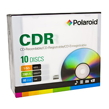 CD-R 700MB/80-Minute 52x Recordable Media Disc (10-Pack Slim Case) Image 0