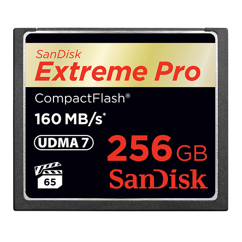 256GB Extreme Pro CompactFlash Memory Card (160MB/s) Image 0