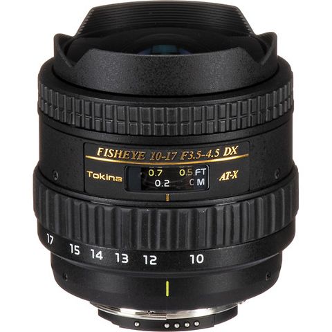 10-17mm f/3.5-4.5 AT-X 107 DX AF Fisheye Lens for Nikon F - Pre-Owned Image 0