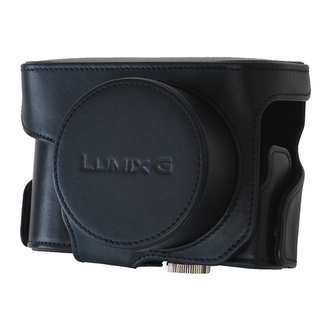 Leather Case for LUMIX GX7 Digital Camera with Compact Lens (Black) Image 0