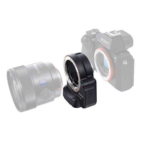 A-Mount to E-Mount Lens Adapter with Translucent Mirror Technology (Black) Image 2