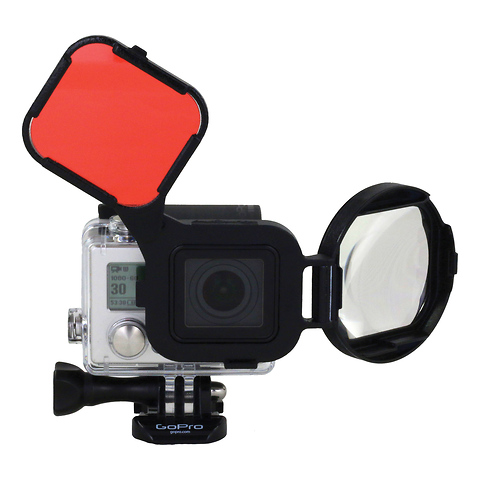 Red / Macro Combo Filter for GoPro HERO3+ Waterproof Housing Image 2