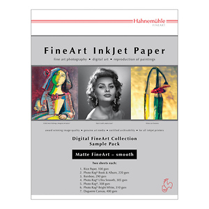 Matte Fine Art Smooth Archival Inkjet Paper Sample Pack (8.5 x 11 inch., 14 Sheets)