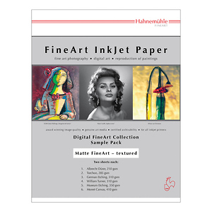 Matte FineArt Textured Archival Inkjet Paper Sample Pack (8.5 x 11 inch., 12 Sheets)