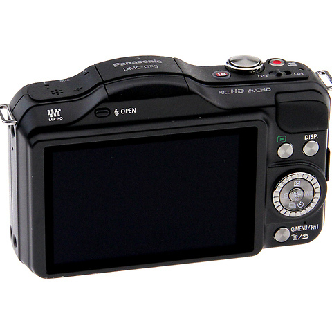 Lumix DMC-GF5 Micro 4/3's Camera w/14-42mm Lens - Black - Open Box Image 2