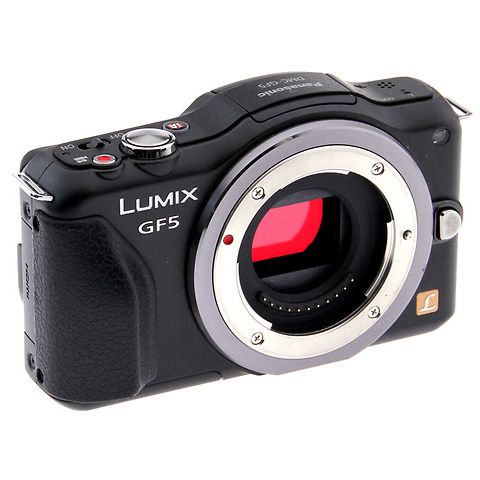 Lumix DMC-GF5 Micro 4/3's Camera w/14-42mm Lens - Black - Open Box Image 1