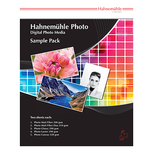 Fine Art Inkjet Photo Paper Sample Pack (8.5 x 11 inch., 10 Sheets)