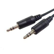 Stereo Mini Cable With 3.5mm Plugs Each End 25 ft. Long Image 0