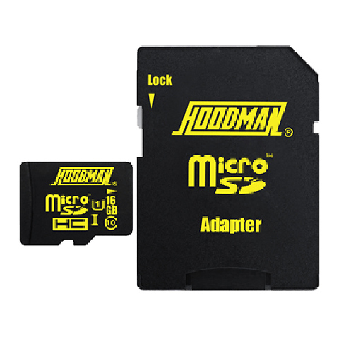 16GB microSDHC Memory Card with SD Adapter Image 0