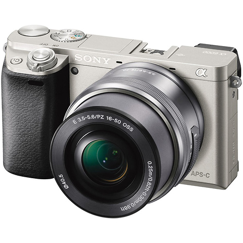 Alpha a6000 Mirrorless Digital Camera with 16-50mm Lens (Silver) Image 0