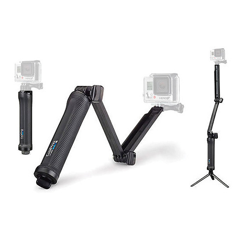 3-Way 2.0 Lightweight Tripod/Arm/Camera Grip for HERO and MAX Cameras Image 1