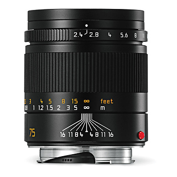 75mm f/2.4 Summarit-M Manual Focus Lens (Black)