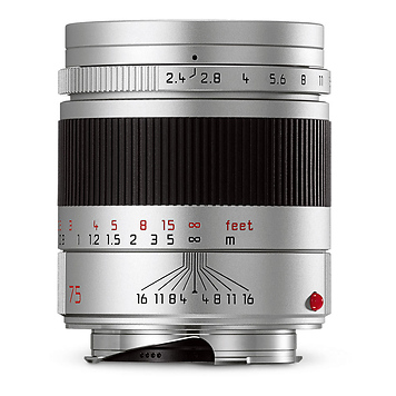 75mm f/2.4 Summarit-M Manual Focus Lens (Silver)